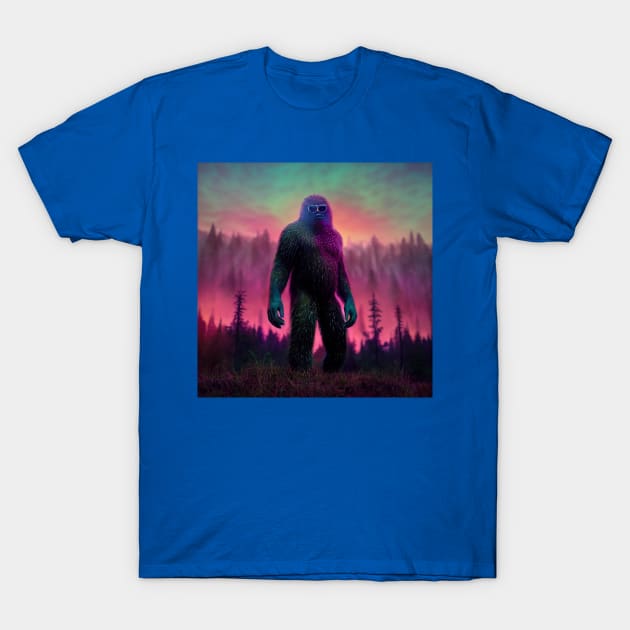 Dope Sasquatch in Nature T-Shirt by Grassroots Green